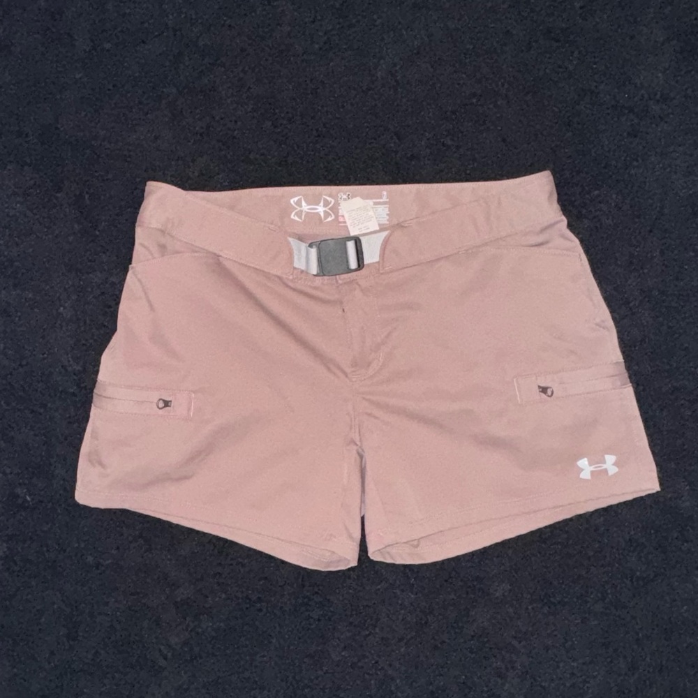 Under Armour tan athletic shorts Size 6